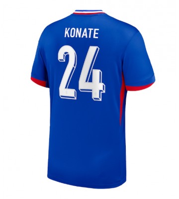 Frankrig Ibrahima Konate #24 Hjemmebanetrøje EM 2024 Kort ærmer